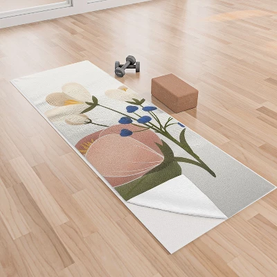 Showmemars Delicate Florals 24" X 70" Yoga Mat Towel - Society6 3 Showmemars Delicate Florals 24" X 70" Yoga Mat Towel - Society6