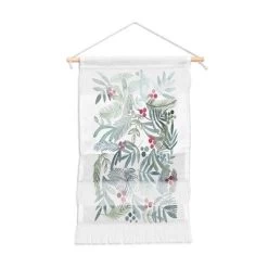 Dash And Ash Ferns And Holly Fiber Wall Hanging - Society6 -Society6 GUEST 18f105e4 b051 4f15 93e5 3d3e096ff687