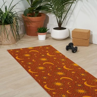 Doodle By Meg Vintage Star And Sun In Rust (6mm) 70" X 24" Yoga Mat - Society6 4 Doodle By Meg Vintage Star And Sun In Rust (6mm) 70" X 24" Yoga Mat - Society6 - Image 2