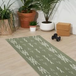 Sheila Wenzel-Ganny Sage Minimalist Mudcloth (6mm) 24" X 70" Yoga Mat - Society6 -Society6 GUEST 1cf495a2 cc64 4ab6 a8e0 b336e7f4b829