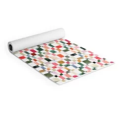 Ninola Design Watercolor Checker Yuletide (6mm) 70" X 24" Yoga Mat - Society6