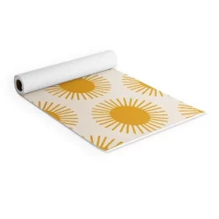 Colour Poems Golden Sun Pattern (6mm) 70" X 24" Yoga Mat - Society6