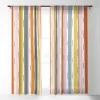 Lane And Lucia Rainbow Stripes And Dashes Single Panel Sheer Window Curtain - Society6 1 Lane And Lucia Rainbow Stripes And Dashes Single Panel Sheer Window Curtain - Society6 -Society6 GUEST 24b7242a d346 42ed 9566 6535a384ec45
