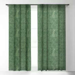 Avenie Cheetah Spring Collection IX Single Panel Sheer Window Curtain - Society6