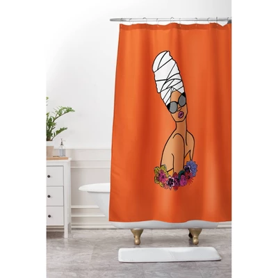 Headwrap Glasses Shower Curtain Art By Dorcas Creates - Society6 3 Headwrap Glasses Shower Curtain Art By Dorcas Creates - Society6