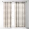 Alisa Galitsyna Gingham Cloth Beige Checks 64" X 50" Single Panel Sheer Window Curtain - Society6 -Society6 GUEST 3689b0fd ea7a 4408 9346 712314cd42fe