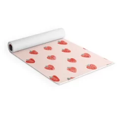 Emanuela Carratoni Strawberries On Pink (6mm) 70" X 24" Yoga Mat - Society6