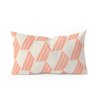 SunshineCanteen Minimalist Pink Hex Tile Oblong Throw Pillow - Society6 4 SunshineCanteen Minimalist Pink Hex Tile Oblong Throw Pillow - Society6 - Image 2