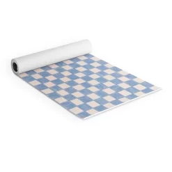 Schatzi Brown Alice Check Powder (6mm) 70" X 24" Yoga Mat - Society6