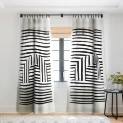 BohomadicStudio Minimal Series Black Striped Arch Single Panel Sheer Window Curtain - Society 6 -Society6 GUEST 41e4eaba 560e 432b 868b 13ae2708cdc5
