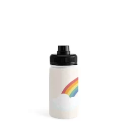 Avenie Vintage Rainbow With Clouds Water Bottle - Society6