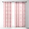 SunshineCanteen Sayulita Pink 50" X 108" Single Panel Sheer Window Curtain - Society6 -Society6 GUEST 4cc99c2e 7b39 4d6a bfa9 3ca5453e16b5