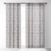 Alison Janssen Hand Drawn Deco Single Panel Sheer Window Curtain - Society6