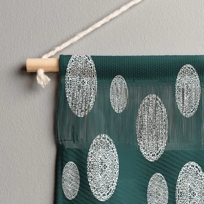 Sheila Wenzel Ganny Snowflake Polka Dots Large Landscape 47" X 32" Fiber Wall Hanging - Society6 4 Sheila Wenzel Ganny Snowflake Polka Dots Large Landscape 47" X 32" Fiber Wall Hanging - Society6 - Image 2