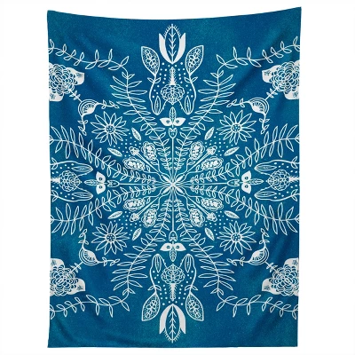 Sunshinecanteen Flores Cyan Tapestry - Society6 5 Sunshinecanteen Flores Cyan Tapestry - Society6 - Image 3