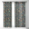 Ninola Design Christmas Botanical Charcoal Single Panel Sheer Window Curtain - Society6 -Society6 GUEST 6372f693 7c97 4ff9 95c2 3ad743384939