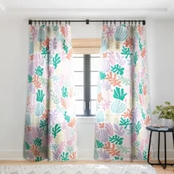 Avenie Matisse Inspired Shapes Pastel Single Panel Sheer Window Curtain - Society6 -Society6 GUEST 64262c05 8bcc 49ff 9d0b 96b2024e498f