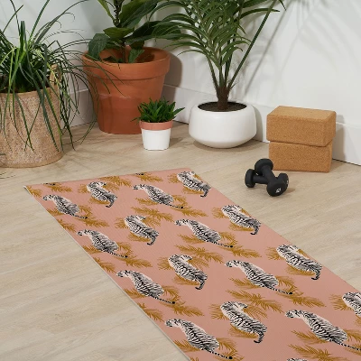 Alison Janssen PAISLEY TIGER SOFT PINK GOLD (6mm) 70" X 24" Yoga Mat - Society6 4 Alison Janssen PAISLEY TIGER SOFT PINK GOLD (6mm) 70" X 24" Yoga Mat - Society6 - Image 2