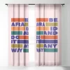 Showmemars BE AFRAID AND DO IT ANYWAY Single Panel Sheer Window Curtain - Society 6 -Society6 GUEST 70f9b6bc 7910 4beb 9847 d0d4fd7f00b0
