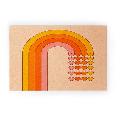 Circa78Designs Sweetheart Rainbow Looped Vinyl Welcome Mat - Society6 5 Circa78Designs Sweetheart Rainbow Looped Vinyl Welcome Mat - Society6 - Image 3
