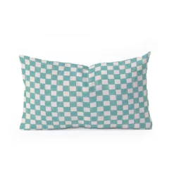 Schatzi Brown Alice Check Mint Oblong Throw Pillow - Society6 -Society6 GUEST 77c28a48 17ce 4a88 b700 bb2f8fac9177