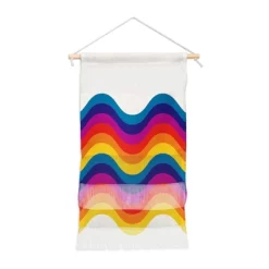 Showmemars Wavy Retro Rainbow Fiber Wall Hanging - Society6 -Society6 GUEST 78b8598d 8c26 4f42 8c55 f67dd039684c