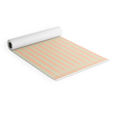 Mirimo Peach And Pistache Gingham (6mm) 70" X 24" Yoga Mat - Society6 3 Mirimo Peach And Pistache Gingham (6mm) 70" X 24" Yoga Mat - Society6