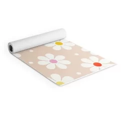 Showmemars Seventies Daisies Pattern (6mm) 24" X 70" Yoga Mat - Society6