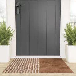 Sheila Wenzel-Ganny Two Toned Tan Texture Looped Vinyl Welcome Mat - Society6