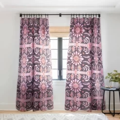Sewzinski Boho Florals Single Panel Sheer Window Curtain - Society6 -Society6 GUEST 7c950ba8 b276 4441 8d78 8fbc816559ce