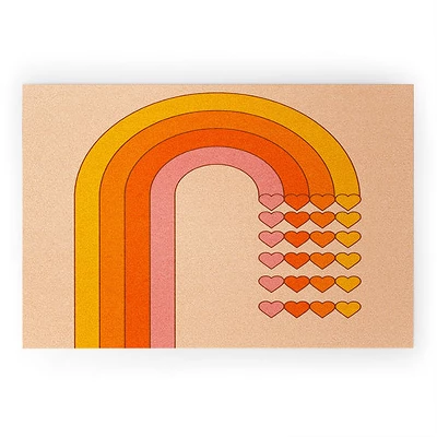 Circa78Designs Sweetheart Rainbow Looped Vinyl Welcome Mat - Society6 4 Circa78Designs Sweetheart Rainbow Looped Vinyl Welcome Mat - Society6 - Image 2