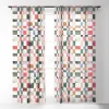Ninola Design Watercolor Checker Yuletide Single Panel Sheer Window Curtain - Society6 -Society6 GUEST 84d6584b 2122 4a8b aee4 147823e022ef