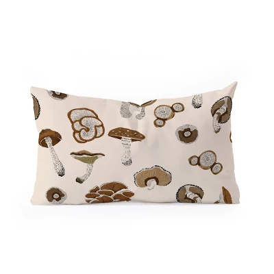 Marta Barragan Camarasa Wild Forest Mushrooms 2 Oblong Throw Pillow - Society6 4 Marta Barragan Camarasa Wild Forest Mushrooms 2 Oblong Throw Pillow - Society6 - Image 2