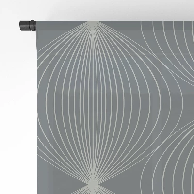 Color Poems Geometric Orb Pattern IX 50" X 64" Single Panel Sheer Window Curtain - Society6 5 Color Poems Geometric Orb Pattern IX 50" X 64" Single Panel Sheer Window Curtain - Society6 - Image 3