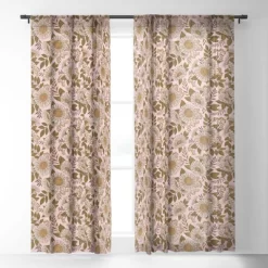 Avenie Spring Garden Collection I Single Panel Sheer Window Curtain - Society6