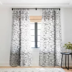 Holli Zollinger Ceres Ani Grey Single Panel Sheer Window Curtain - Society6 -Society6 GUEST 93807ce6 8cf1 4dbd 9217 eaf682d9422d