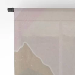 Sewzinski Pastel Mountains Single Panel Sheer Window Curtain - Society6 -Society6 GUEST 98a45479 7a34 420d a34f 5175263757de