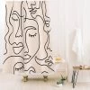 Abstract Single Line Face Shower Curtain By Sundry - Society6 -Society6 GUEST 9e3cb2bd 79ed 463a a6d7 aabd46c0e14f