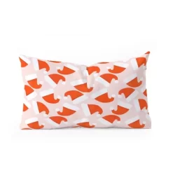 Showmemars Santa Hat Pattern Oblong Throw Pillow - Society6 -Society6 GUEST a15a6a57 af83 4902 a1b9 62f2c241aef6