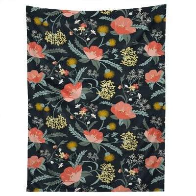 Heather Dutton Poppy Meadow Midnight Tapestry - Society6 5 Heather Dutton Poppy Meadow Midnight Tapestry - Society6 - Image 3