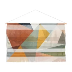 Little Arrow Design Co Modern Triangle Mosaic Multi Landscape Fiber Wall Hanging - Society6 -Society6 GUEST a6efb498 ce6a 4f9c 8070 c43168050e7e