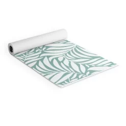 Heather Dutton Flowing Leaves Seafoam (6mm) 70" X 24" Yoga Mat - Society6
