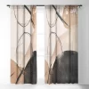 Sheila Wenzel Ganny Minimalist Black Gold Single Panel Sheer Window Curtain - Society6 -Society6 GUEST b35b6bf3 0098 4a12 b4e1 009d810e13ae