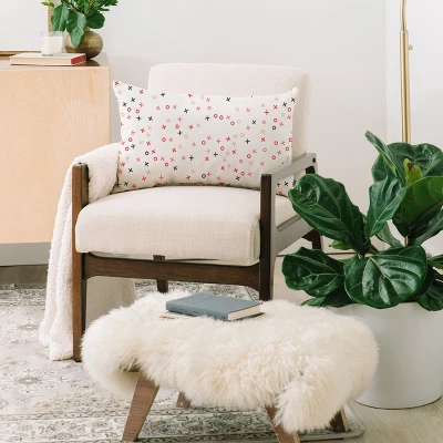 Little Arrow Design Co Hugs And Kisses XO Oblong Throw Pillow - Society6 3 Little Arrow Design Co Hugs And Kisses XO Oblong Throw Pillow - Society6