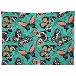 Heather Dutton Mariposa Boho Butterflies Aqua Tapestry - Society6 -Society6 GUEST bb13f973 5c64 4c64 8285 674a5a50fcf5