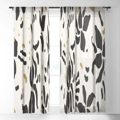 Evamatise Abstract Spider Orchids Single Panel Sheer Window Curtain - Society6 3 Evamatise Abstract Spider Orchids Single Panel Sheer Window Curtain - Society6