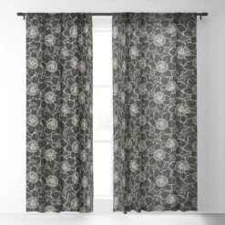 Avenie Cottage Garden VIII Single Panel Sheer Window Curtain - Society6