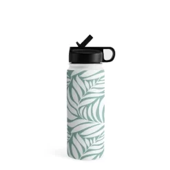 Heather Dutton Flowing Leaves Seafoam Water Bottle - Society6 -Society6 GUEST cb6685d7 1e8a 4dc5 aa07 06c205e7c03d