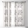 Alisa Galitsyna Dancing Flowers Single Panel Sheer Window Curtain - Society6
