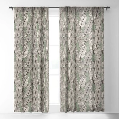 Alisa Galitsyna Tropical Banana Leaves Pattern Single Panel Sheer Window Curtain - Society 6 3 Alisa Galitsyna Tropical Banana Leaves Pattern Single Panel Sheer Window Curtain - Society 6